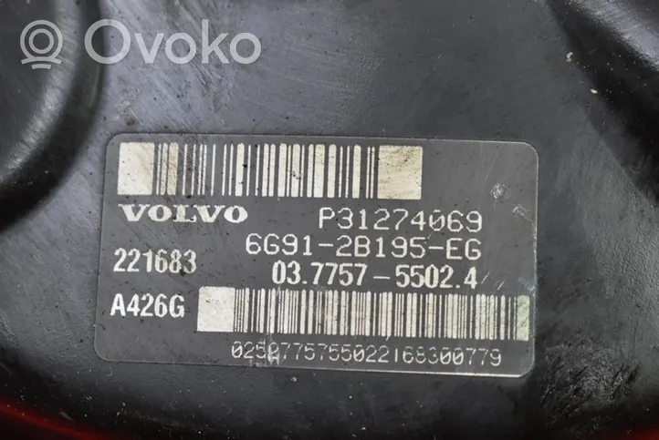 Volvo S80 Bremžu vakuuma pastiprinātājs 31274069