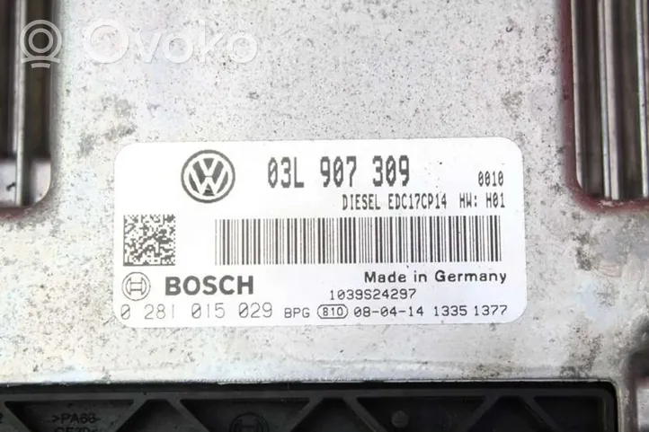 Volkswagen PASSAT B6 Komputer / Sterownik ECU silnika 03L907309