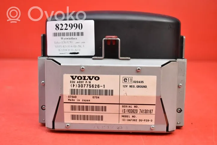 Volvo V70 Radio/CD/DVD/GPS-pääyksikkö 30775626-1