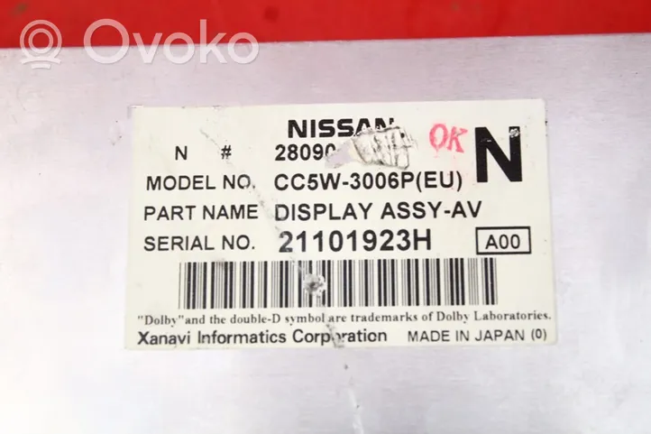 Nissan Primera Radija/ CD/DVD grotuvas/ navigacija CC5W-3006P