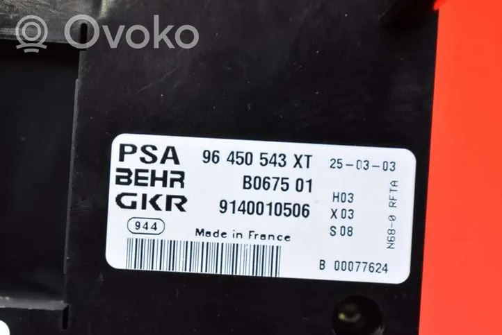Citroen Xsara Picasso Ilmastoinnin ohjainlaite 96450543XT