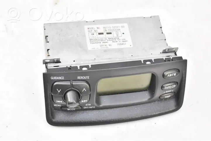 Toyota Yaris Verso Unité principale radio / CD / DVD / GPS 86120-52030