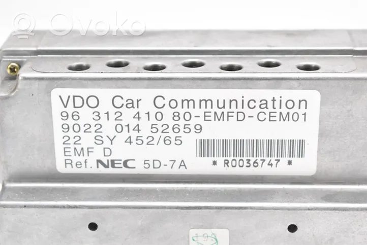 Peugeot 607 Panel / Radioodtwarzacz CD/DVD/GPS 96506576GV