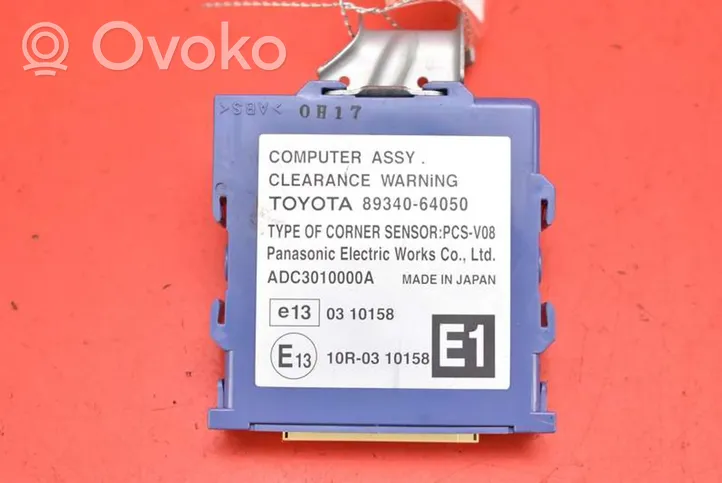 Toyota Corolla Verso E110 Komputer / Sterownik ECU silnika 89340-64050