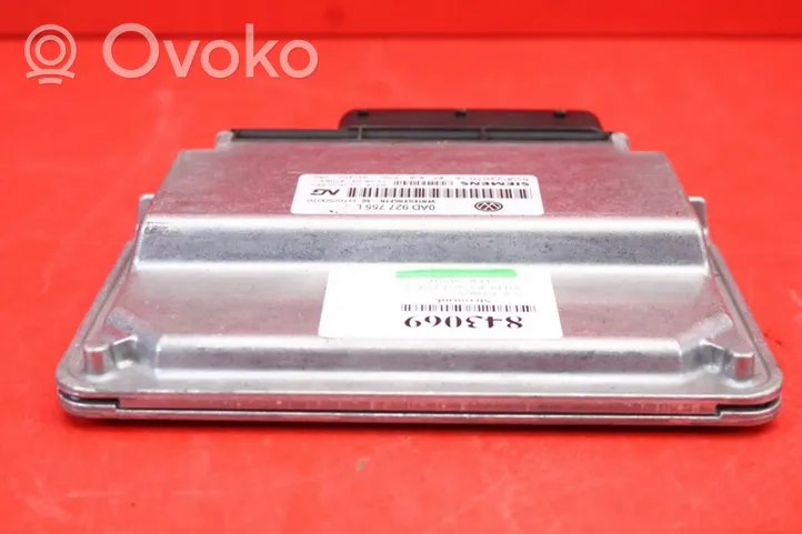 Volkswagen Touareg I Komputer / Sterownik ECU silnika 0AD927755L