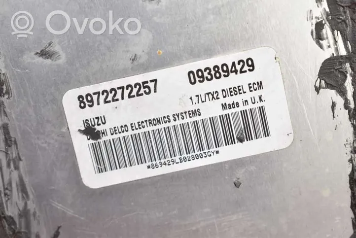 Opel Corsa C Komputer / Sterownik ECU silnika 09389429