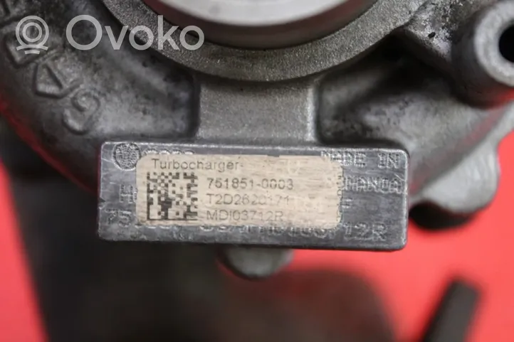 Volkswagen Cross Touran I Cześć układu próżniowego turbosprężarki 751851-0003