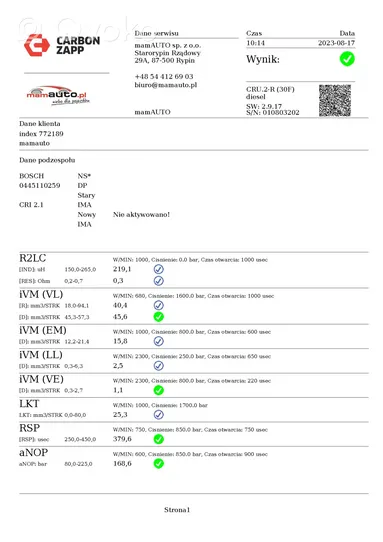 Ford Focus C-MAX Wtryskiwacz paliwa 63802328480