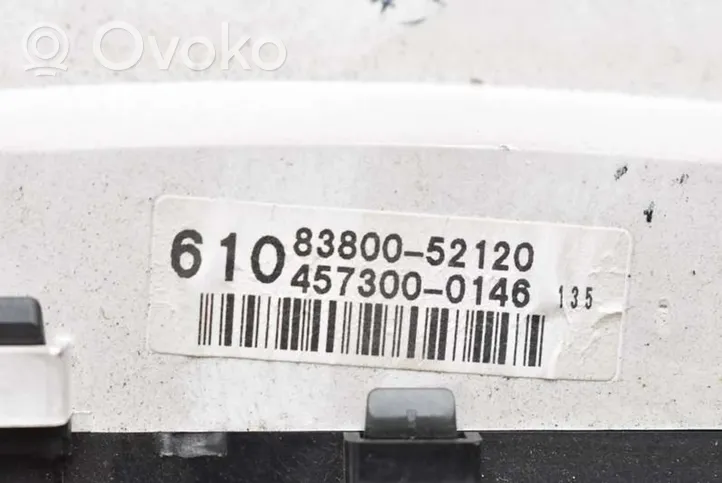Toyota Yaris Verso Spidometrs (instrumentu panelī) 83800-52120