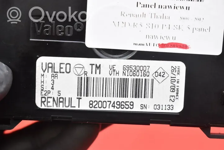 Renault Thalia I Ilmastoinnin ohjainlaite 8200749659