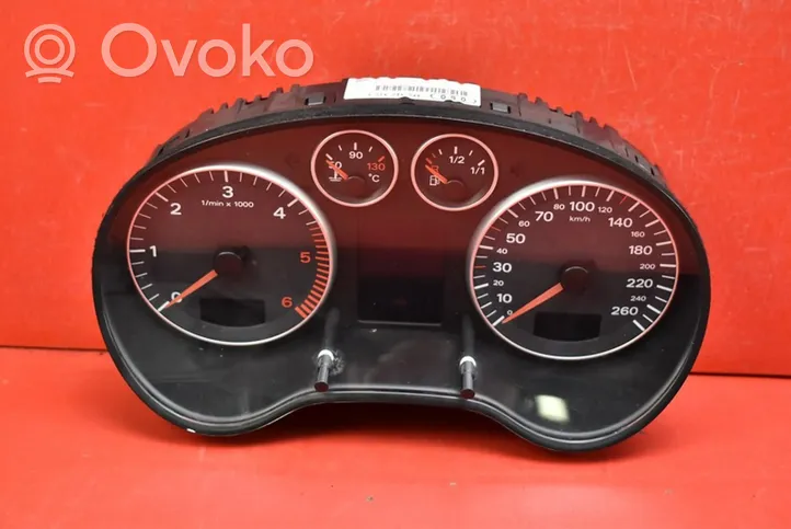 Audi A3 S3 8P Speedometer (instrument cluster) 8P0920930G