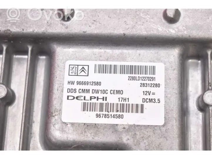 Peugeot 508 RXH Centralina/modulo motore ECU 9666912580