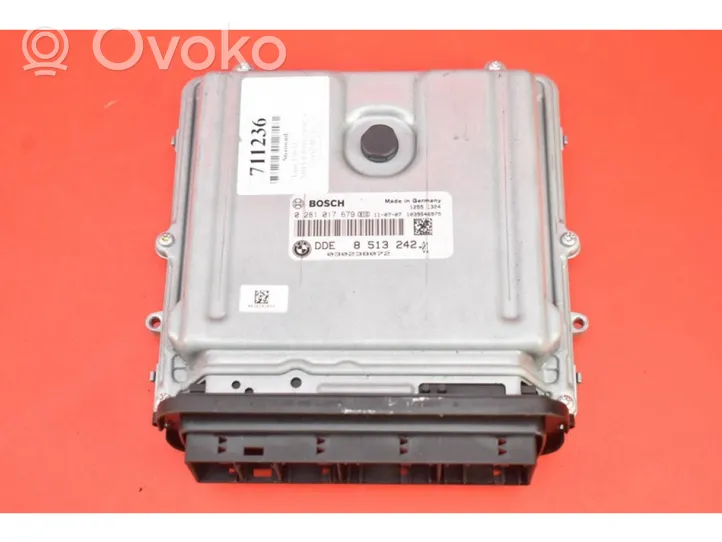 BMW 5 F10 F11 Unité de commande, module ECU de moteur 8513242