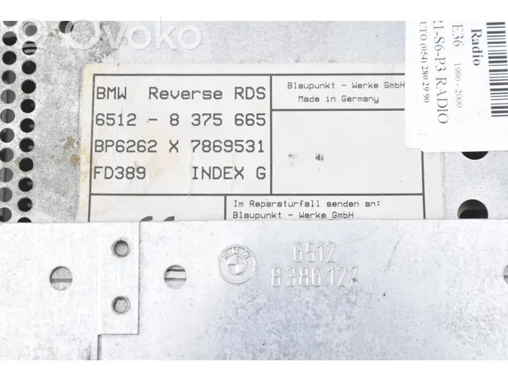 BMW 3 E36 Radio/CD/DVD/GPS-pääyksikkö 8375665