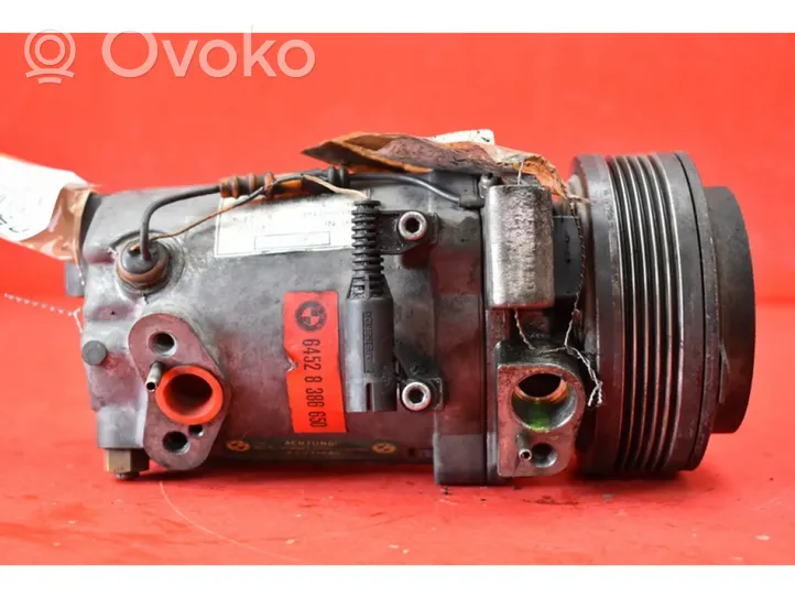 BMW 3 E36 Ilmastointilaitteen kompressorin pumppu (A/C) 8386650