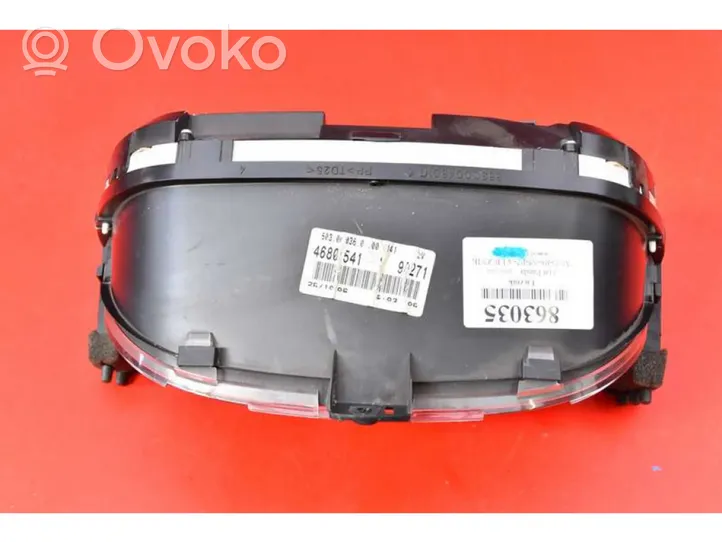 Fiat Panda 141 Tachimetro (quadro strumenti) 46801541