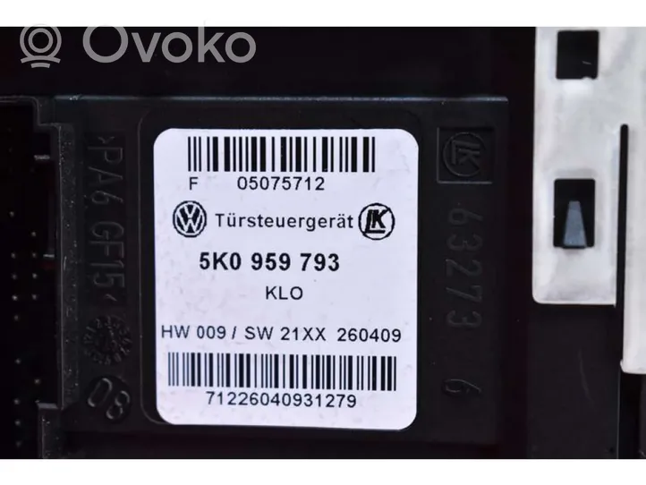 Volkswagen Golf V Elektryczny podnośnik szyby drzwi przednich 5K0837755G