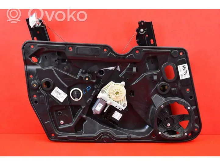 Volkswagen Golf V Front door window regulator with motor 5K0837755G