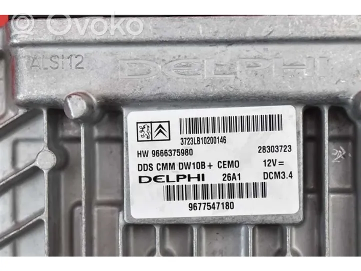 Peugeot 508 RXH Komputer / Sterownik ECU silnika 9666375980