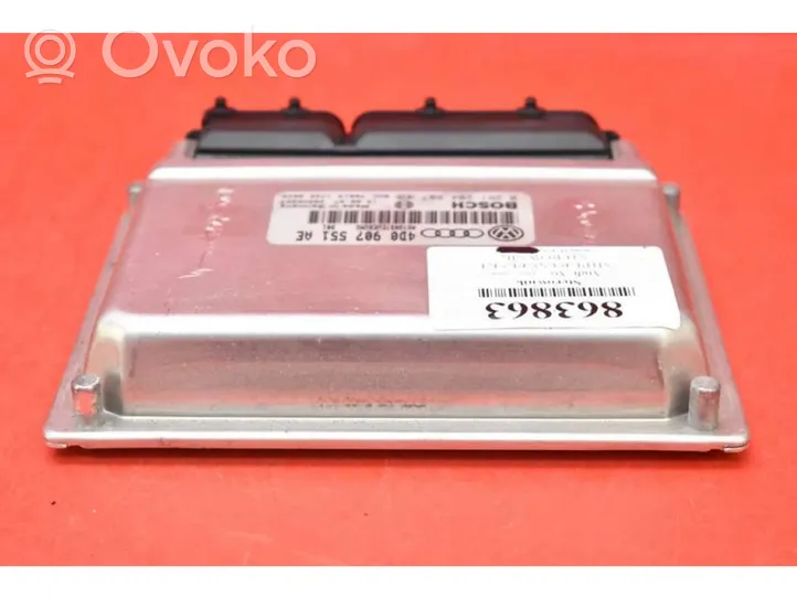 Audi A6 S6 C5 4B Unité de commande, module ECU de moteur 4D0907551AE