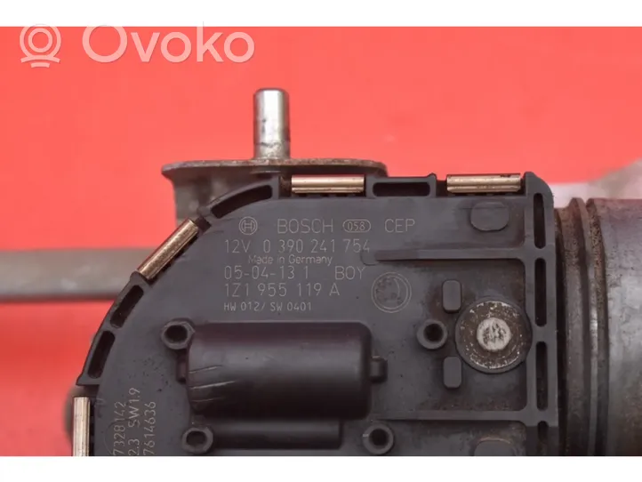 Skoda Octavia Mk2 (1Z) Etupyyhkimen vivusto ja moottori 1Z1955023C