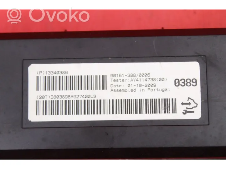 Opel Astra H Komputer / Sterownik ECU silnika 13340389