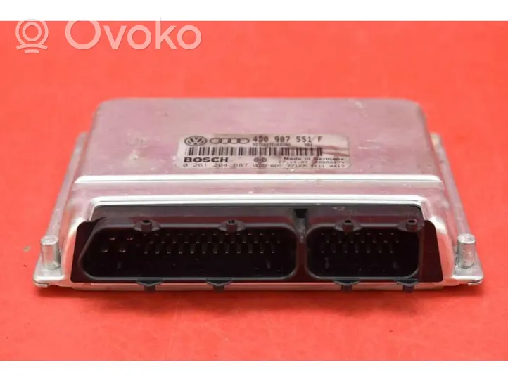 Audi A6 S6 C5 4B Unité de commande, module ECU de moteur 4D0907551F