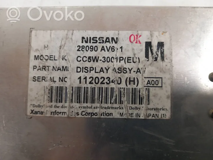 Nissan Primera Monitori/näyttö/pieni näyttö CC5W3001P
