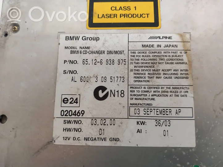 BMW 5 E60 E61 Caricatore CD/DVD 65126938975