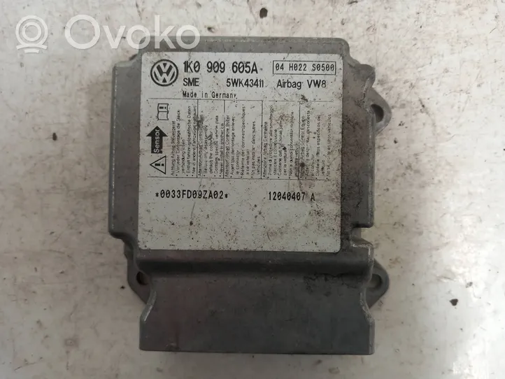 Volkswagen Golf V Sterownik / Moduł Airbag 1K0909605A