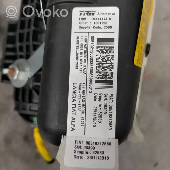 Fiat Punto Evo Poduszka powietrzna Airbag pasażera 51921266