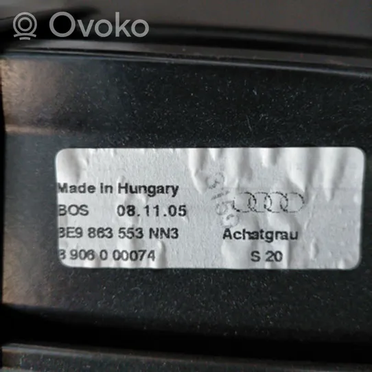 Audi A4 S4 B6 8E 8H Takaikkunan häikäisysuoja/verho 8E9863553A94H