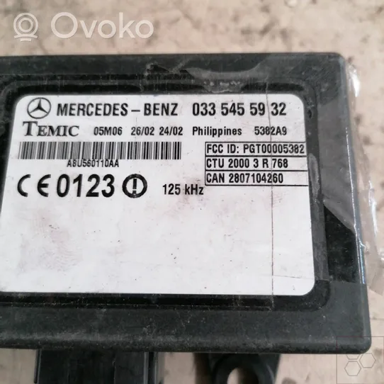 Mercedes-Benz Sprinter W901 W902 W903 W904 Ajonestolaitteen ohjainlaite/moduuli A0335455932