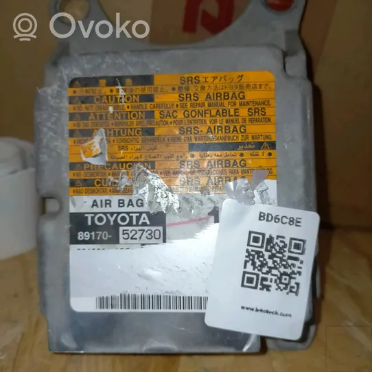 Toyota Yaris Oro pagalvių valdymo blokas 8917052730