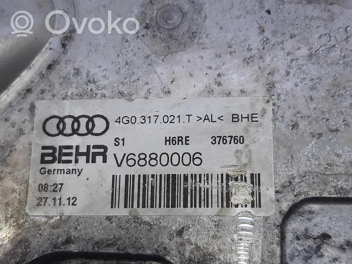 Audi A6 S6 C7 4G Radiateur d'huile moteur 4G0317021