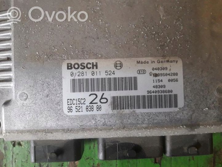 Citroen C5 Unité de commande, module ECU de moteur 0281011524