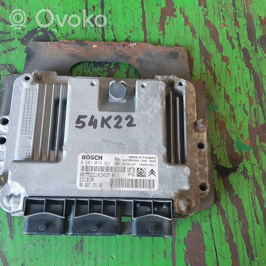 Peugeot 307 Unité de commande, module ECU de moteur 0281013331