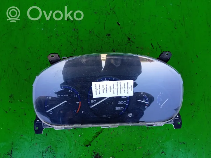 Honda Civic Tachimetro (quadro strumenti) HR0213001006