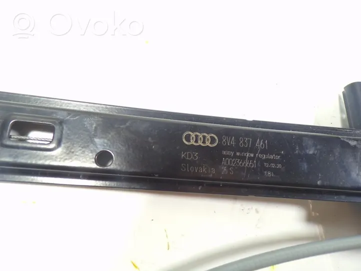 Audi A3 8Y Manualny podnośnik szyby drzwi przednich 8V4837461