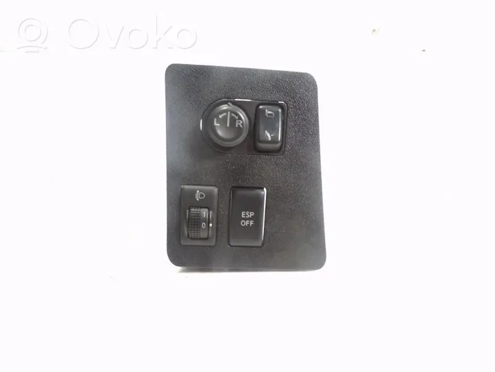 Nissan Qashqai+2 Bouton de commutateur rétroviseur latéral 25570JD01B