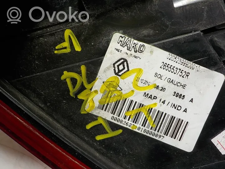 Renault Clio IV Żarówka lampy tylnej 265553752R