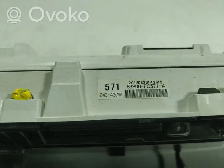 Toyota Hilux (AN120, AN130) Compteur de vitesse tableau de bord 83800FC571