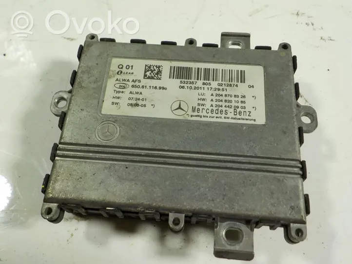 Mercedes-Benz GLK (X204) Xenon valdymo blokas A2048708326