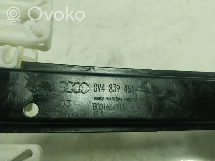 Audi A3 S3 8V Takaikkunan nostomekanismi ilman moottoria 8V4839461