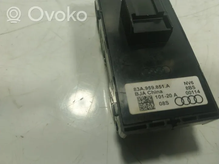 Audi A3 8Y Sähkötoimisen ikkunan ohjauskytkin 83A959851ANV6