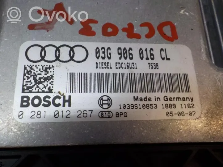 Audi A4 Allroad Moottorin ohjainlaite/moduuli 03G997017BX