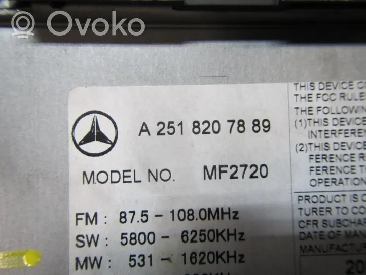 Mercedes-Benz R W251 Moduł / Sterownik dziku audio HiFi A2518209489