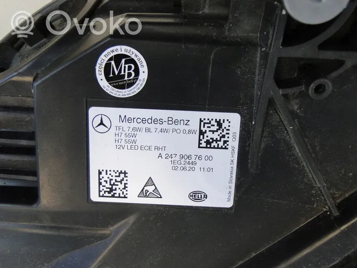 Mercedes-Benz B W247 Phare frontale A2479067600