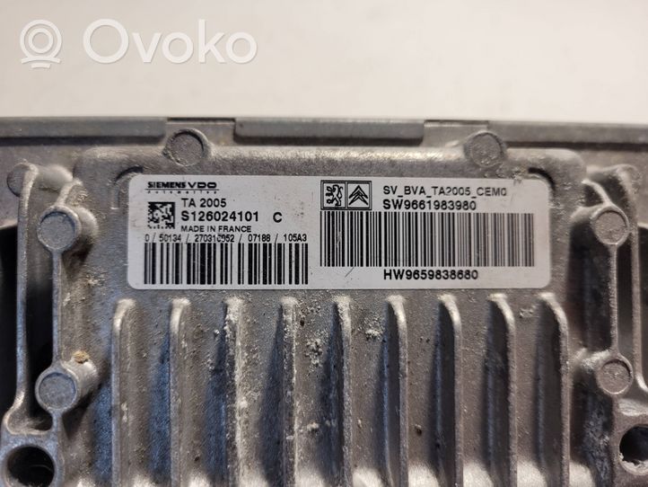 Citroen C8 Module de contrôle de boîte de vitesses ECU 9661983980