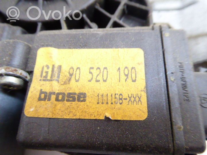 Opel Corsa B Mechaninis priekinio lango pakėlimo mechanizmas 90520190